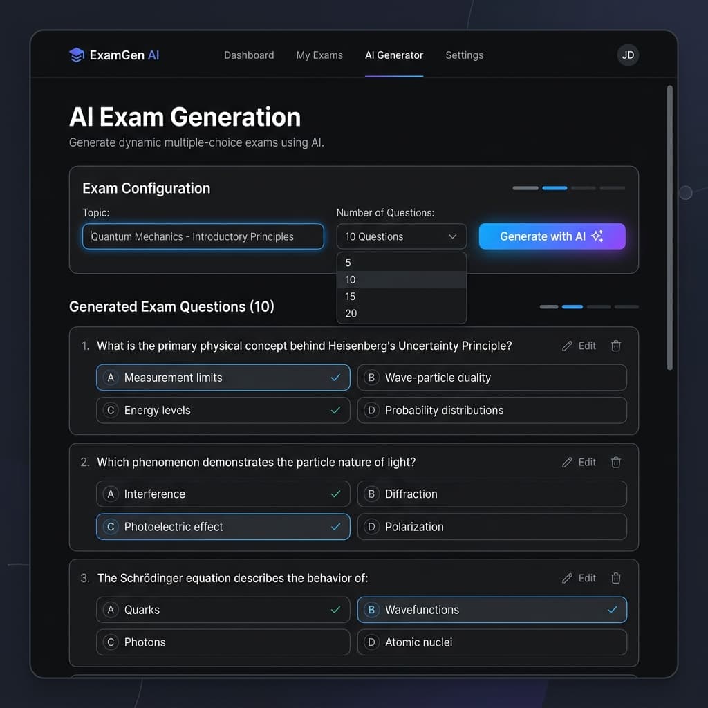 AI Exam Generation